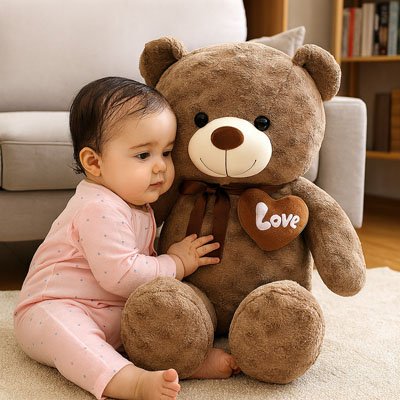 Ours géant en peluche