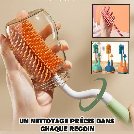Goupillon biberon silicone