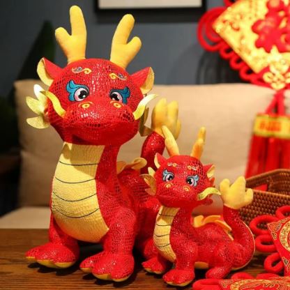 La Peluche dragon rouge : le compagnon réconfortant pour votre enfant - Surface Bébé