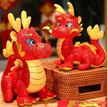 La Peluche dragon rouge : le compagnon réconfortant pour votre enfant - Surface Bébé